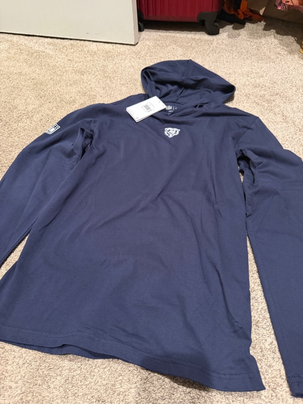 Nike Navy Hooded Long-Sleeve